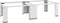 vidaXL - Wasmachine- - en - drogerverhoger - dubbel - wit