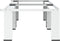 vidaXL - Wasmachine- - en - drogerverhoger - dubbel - wit