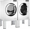 vidaXL - Wasmachine- - en - drogerverhoger - dubbel - wit