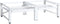vidaXL - Wasmachine- - en - drogerverhoger - met - uittrekbare - schappen - wit