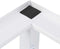 vidaXL - Wasmachine- - en - drogerverhoger - met - uittrekbare - schappen - wit