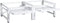 vidaXL - Wasmachine- - en - drogerverhoger - met - uittrekbare - schappen - wit
