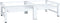vidaXL - Wasmachine- - en - drogerverhoger - met - uittrekbare - schappen - wit