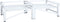 vidaXL - Wasmachine- - en - drogerverhoger - met - uittrekbare - schappen - wit