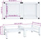vidaXL - Wasmachine- - en - drogerverhoger - met - uittrekbare - schappen - wit