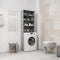 vidaXL - Wasmachinekast - 64x24x190 - cm - betongrijs