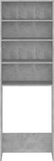 vidaXL - Wasmachinekast - 64x24x190 - cm - betongrijs