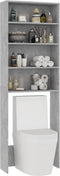 vidaXL - Wasmachinekast - 64x24x190 - cm - betongrijs