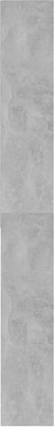 vidaXL - Wasmachinekast - 64x24x190 - cm - betongrijs