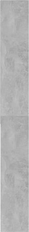 vidaXL - Wasmachinekast - 64x24x190 - cm - betongrijs