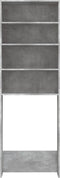 vidaXL - Wasmachinekast - 64x24x190 - cm - betongrijs
