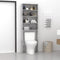 vidaXL - Wasmachinekast - 64x24x190 - cm - betongrijs