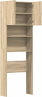 vidaXL - Wasmachinekast - 64x24x190 - cm - bewerkt - hout - en - sonoma - eikenkleurig