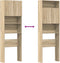 vidaXL - Wasmachinekast - 64x24x190 - cm - bewerkt - hout - en - sonoma - eikenkleurig