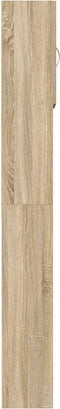 vidaXL - Wasmachinekast - 64x24x190 - cm - bewerkt - hout - en - sonoma - eikenkleurig