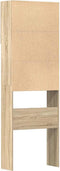 vidaXL - Wasmachinekast - 64x24x190 - cm - bewerkt - hout - en - sonoma - eikenkleurig