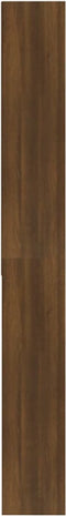 vidaXL - Wasmachinekast - 64x24x190 - cm - bruineikenkleurig