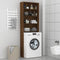 vidaXL - Wasmachinekast - 64x24x190 - cm - bruineikenkleurig