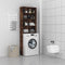 vidaXL - Wasmachinekast - 64x24x190 - cm - gerookt - eikenkleurig