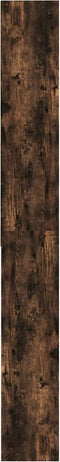 vidaXL - Wasmachinekast - 64x24x190 - cm - gerookt - eikenkleurig