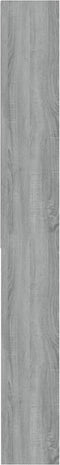 vidaXL - Wasmachinekast - 64x24x190 - cm - grijs - sonoma - eikenkleurig