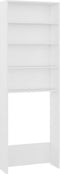 vidaXL - Wasmachinekast - 64x24x190 - cm - wit