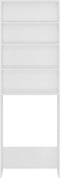 vidaXL - Wasmachinekast - 64x24x190 - cm - wit