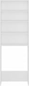 vidaXL - Wasmachinekast - 64x24x190 - cm - wit