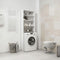 vidaXL - Wasmachinekast - 64x24x190 - cm - wit