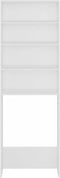 vidaXL - Wasmachinekast - 64x24x190 - cm - wit