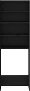 vidaXL - Wasmachinekast - 64x24x190 - cm - zwart