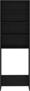 vidaXL - Wasmachinekast - 64x24x190 - cm - zwart