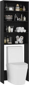 vidaXL - Wasmachinekast - 64x24x190 - cm - zwart