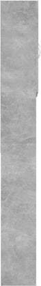 vidaXL - Wasmachinekast - 64x25,5x190 - cm - betongrijs