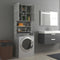 vidaXL - Wasmachinekast - 64x25,5x190 - cm - betongrijs