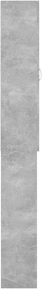 vidaXL - Wasmachinekast - 64x25,5x190 - cm - betongrijs