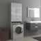 vidaXL - Wasmachinekast - 64x25,5x190 - cm - betongrijs
