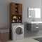 vidaXL - Wasmachinekast - 64x25,5x190 - cm - betongrijs