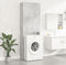 vidaXL - Wasmachinekast - 64x25,5x190 - cm - betongrijs