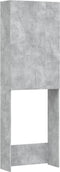 vidaXL - Wasmachinekast - 64x25,5x190 - cm - betongrijs