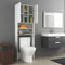 vidaXL - Wasmachinekast - 64x25,5x190 - cm - betongrijs