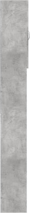 vidaXL - Wasmachinekast - 64x25,5x190 - cm - betongrijs