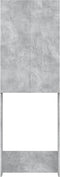 vidaXL - Wasmachinekast - 64x25,5x190 - cm - betongrijs