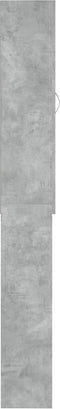 vidaXL - Wasmachinekast - 64x25,5x190 - cm - betongrijs