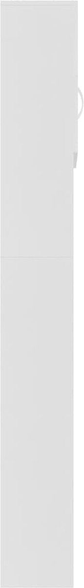 vidaXL - Wasmachinekast - 64x25,5x190 - cm - bewerkt - hout - betongrijs