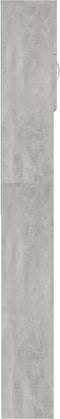 vidaXL - Wasmachinekast - 64x25,5x190 - cm - bewerkt - hout - betongrijs