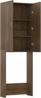 vidaXL - Wasmachinekast - 64x25,5x190 - cm - bruineikenkleurig