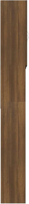 vidaXL - Wasmachinekast - 64x25,5x190 - cm - bruineikenkleurig
