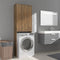 vidaXL - Wasmachinekast - 64x25,5x190 - cm - bruineikenkleurig
