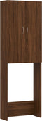 vidaXL - Wasmachinekast - 64x25,5x190 - cm - bruineikenkleurig